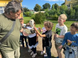 Ukázka výcviku dravců